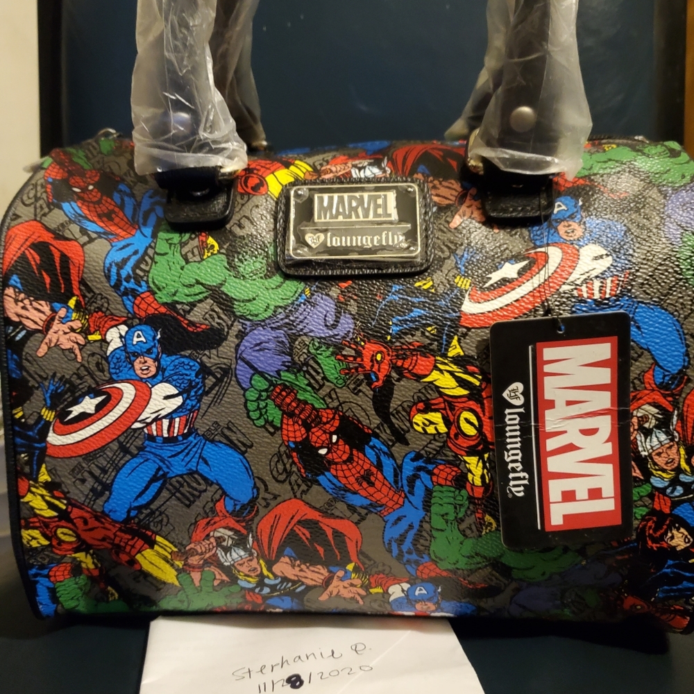 SOLD NWT Marvel Comics Loungefly Barrel Purse